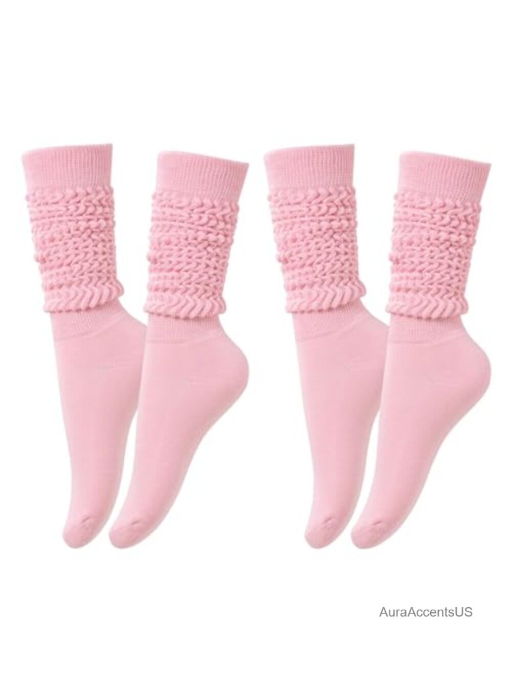 Slouch Scrunch Knee High Tube Socks Polyester Spandex Women